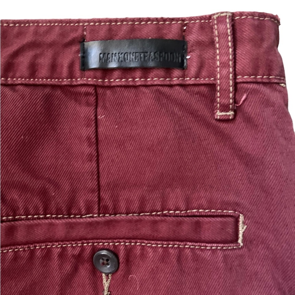 One Teaspoon BORDEAUX MR PINKS RELAXED STRAIGHT LEG SHORT Size 28 - Picture 14 of 15